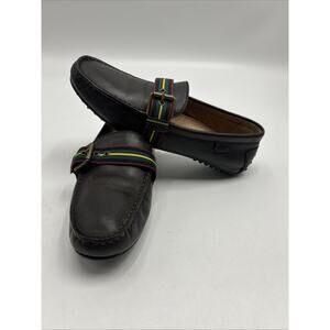 Polo Ralph Lauren Men's Shoes Wessel Brown Leather Driving Loafers US Size 10D